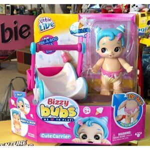 Little Live Bizzy Bubs Peek-A-Boo Baby Swirlee and Carrier Interactive Baby